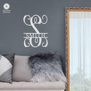 16" Fancy Letter Monogram - Custom Metal Family Sign House Name Plates