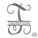 16" Fancy Letter Monogram - Custom Metal Family Sign House Name Plates