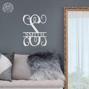 16" Fancy Letter Monogram - Custom Metal Family Sign House Name Plates