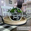 Anderson Tabletop or Shelf Personalized Name Sign - 2 Styles - Last Name Signs