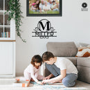 Austen Monogram - 2 Sizes - Metal Name Signs Personalized Monogram