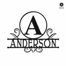 Austen Monogram - 2 Sizes - Metal Name Signs Personalized Monogram