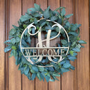 Circle Monogram With Name -  Monogram Last Name Signs for Home