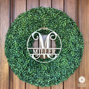 Circle Monogram With Name -  Monogram Last Name Signs for Home