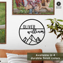 Mountain Rose Sign Collection - Circle Sign with First and Last Name