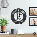 Nom Royale Monogram - Wedding Gift and Anniversary Gift for Couple Steel