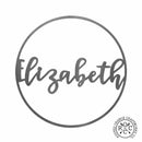 Open Script Sign 15" - 2 Styles - Anniversary or Wedding Gift Name Sign
