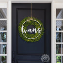 Open Script Sign 15" - 2 Styles - Anniversary or Wedding Gift Name Sign