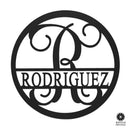 Thick Border Circle Monogram - Personalized Name Signs for Home Decor