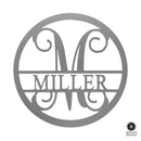 Thick Border Circle Monogram - Personalized Name Signs for Home Decor