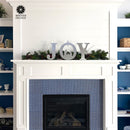 Joy Nativity - 4 Sizes - Metal Stand Up Joy Sign with Christmas Manger Scene