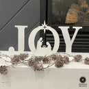 Joy Nativity - 4 Sizes - Metal Stand Up Joy Sign with Christmas Manger Scene