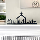 Single Piece Nativity - Indoor Metal Nativity Set with Figurines