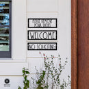 Hello, Stranger Porch Signs - 3 Styles - Metal Welcome Signs for Door