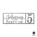 Here for the Party - Wall Decor Personalized Name Sign for Home