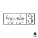 Here for the Party - Wall Decor Personalized Name Sign for Home