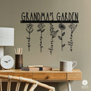 Our Family Garden - Personalized Birth Month Flowers Family Name Sign Mother's Day Gift