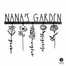Our Family Garden - Personalized Birth Month Flowers Family Name Sign Mother's Day Gift