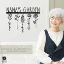 Our Family Garden - Personalized Birth Month Flowers Family Name Sign Mother's Day Gift