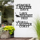 Master Yard Plaques - Decorative Outdoor Patio Signs for Porch or Yard Decor