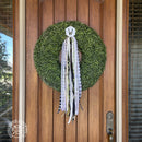 Monogram Wreath Badge - Customizable Wreath Accessories for Front Door