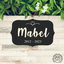 Pet Grave Marker - Flat Lay - Personalized Pet Memorial Plaques