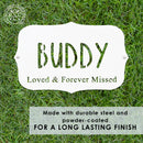 Pet Grave Marker - Flat Lay - Personalized Pet Memorial Plaques