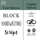 Pet Grave Marker - Standing - Personalized Pet Memorial Plaques