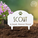 Pet Grave Marker - Standing - Personalized Pet Memorial Plaques