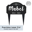 Pet Grave Marker - Standing - Personalized Pet Memorial Plaques