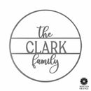 Chandler Family Sign - 4 Sizes - Personalized Circle Family Name Sign