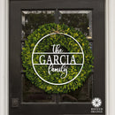 Chandler Family Sign - 4 Sizes - Personalized Circle Family Name Sign