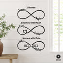 Infinity Sign- bedroom wall decor for couples, anniversary and wedding, eternity symbol