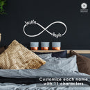 Infinity Sign- bedroom wall decor for couples, anniversary and wedding, eternity symbol