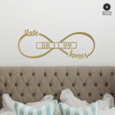 Infinity Sign- bedroom wall decor for couples, anniversary and wedding, eternity symbol