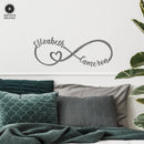 Infinity Sign- bedroom wall decor for couples, anniversary and wedding, eternity symbol
