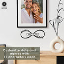 Infinity Sign- bedroom wall decor for couples, anniversary and wedding, eternity symbol