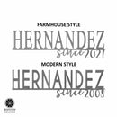 Our Happy Family  - 2 Styles Personalized Family Name Signs For Home Decor