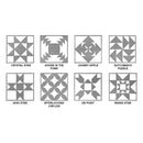 Quilt Block Wall Art - 8 Styles - Hanging Patchwork Pattern Designs