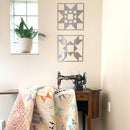 Quilt Block Wall Art - 8 Styles - Hanging Patchwork Pattern Designs