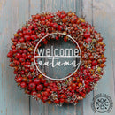 Welcome Seasons Circle -  Outdoor Home Decor Wreaths Front Door