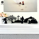 Holy Week Easter Advent - A Simple Family Tradition - Christian Easter Resurrection Scene Set
