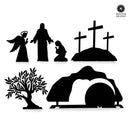 Holy Week Easter Advent - A Simple Family Tradition - Christian Easter Resurrection Scene Set