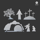 Holy Week Easter Advent - A Simple Family Tradition - Christian Easter Resurrection Scene Set