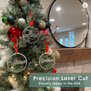 Light of the World Ornaments - 5 pack - Metal Christmas Tree Ornaments
