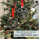Light of the World Ornaments - 5 pack - Metal Christmas Tree Ornaments