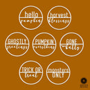 Minimalist Fall Greetings - 7 Styles - Front Door Hanging Decorations