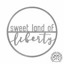 Minimalist Summer Greetings - Patriotic or Summer Metal Sign for Front Door Wreath