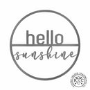 Minimalist Summer Greetings - Patriotic or Summer Metal Sign for Front Door Wreath