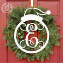 Single Letter Holiday Monogram Collection - Personalized Metal Sign Decorations